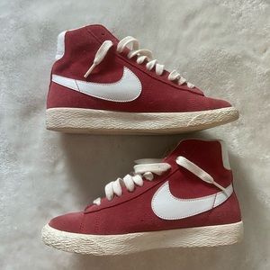 Red Nike Blazers